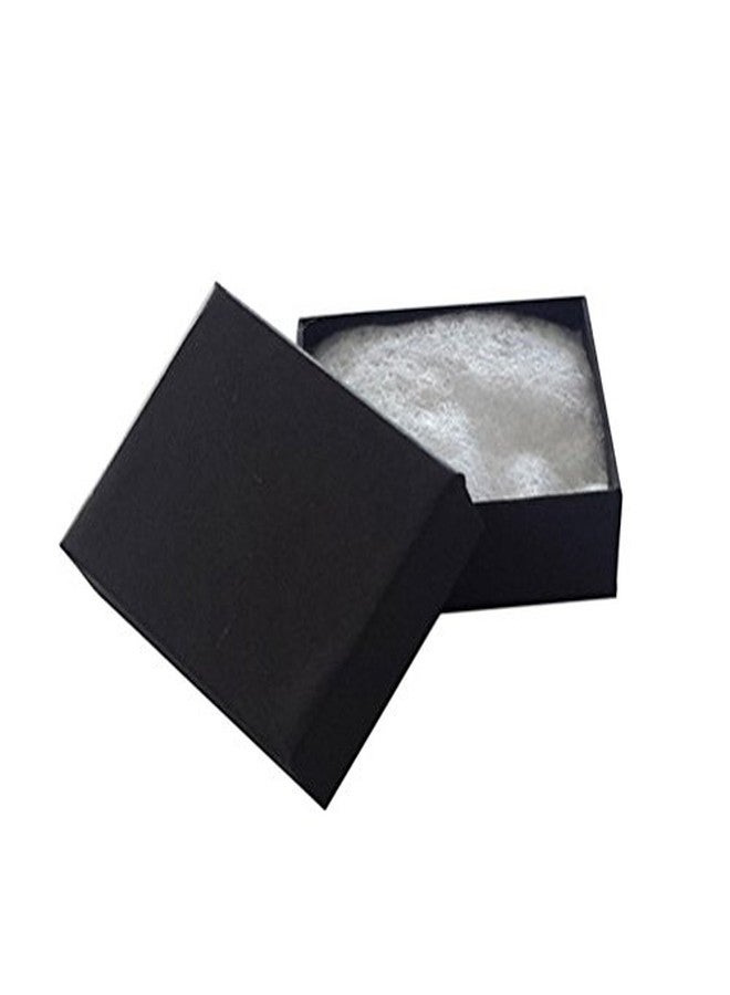 JPI Display #11 Matte Cotton Filled Paper Jewelry Boxes, Black, 100 Count - Image 1